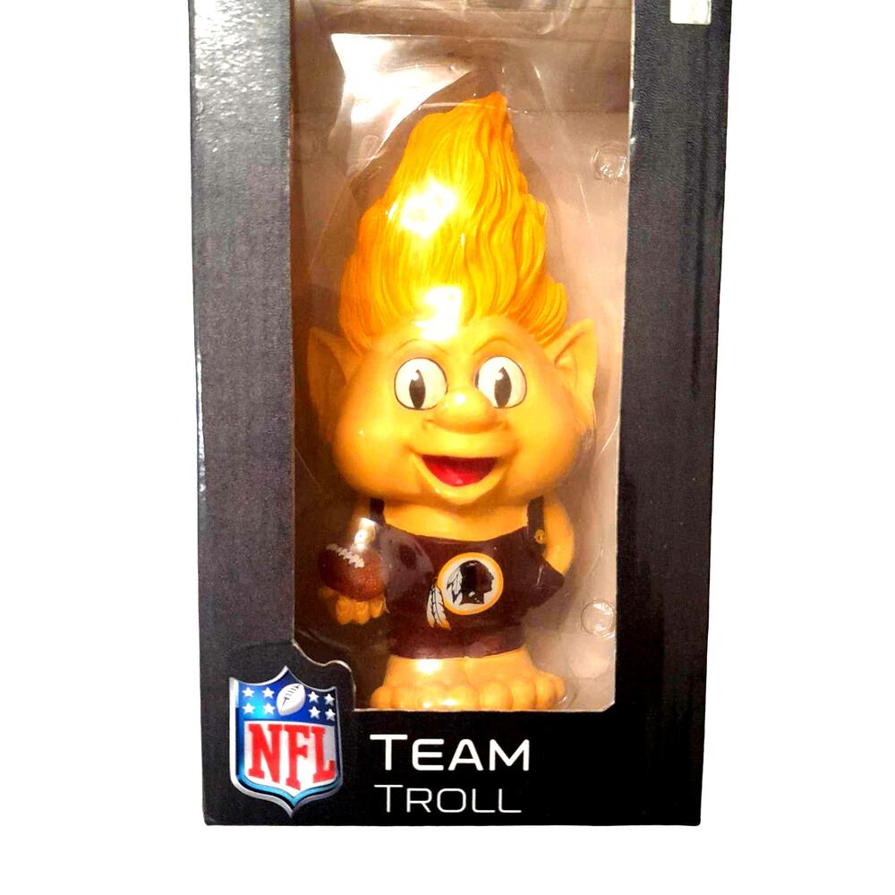 Washington Football Troll Figurine NFL Doll Resin New 7 Inch